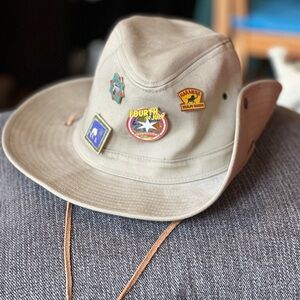 Disney's Animal Kingdom Safari Hat with Pins - Adult size Large